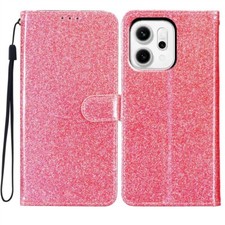 Glitter Leather Wallet Cover Case for Oppo Find X9 X8 X5 Reno 8 12 13 15 14 Pro picture