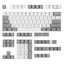 Grey White PBT Backlit Keycaps OEM Fits 61/68/75/84/87/96/98/104/108 MX picture