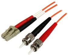 StarTech.com 3m Fiber Optic Cable - Multimode Duplex 50/125 - OFNP Plenum - LC/S picture