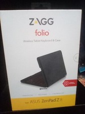 ZAGG Folio Case Hinged Bluetooth Keyboard And Case For ASUS Zen Pad Z8  In Black picture