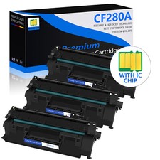 3PK CF280A 80A Laser Toner Cartridge For HP LaserJet Pro 400 M401a M401d M401dn picture