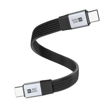 7.87Inch USB C Short Flat Cable,Support PD 240W/80Gbps/16K@30Hz Video/OTG picture