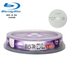 10 Pack Smartbuy Blu-ray BD-R BDR DL Dual Layer 6X 50GB Logo Top Recordable Disc picture