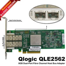 QLogic 8GB FC Dual Port HBA N2XX-AQPCI05 QLE2562-CSC 2-Port Fiber Channel Card picture