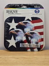 Fellowes Designer Collection Mouse Pad Vintage United We Stand USA Flag 9