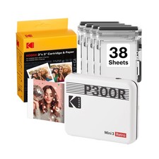 Kodak Mini 3 Retro Portable Photo Printer, 4PASS Dye Sublimation, Bluetooth picture