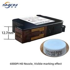 3pcs Red Ink Cartridge Compatible Fast Dry for 12.7mm Handheld Inkjet Printer picture