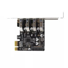 4Port PH64 PCIe To USB3.0 Hub PCI-Express Expansion Card Adapter Controller Card picture