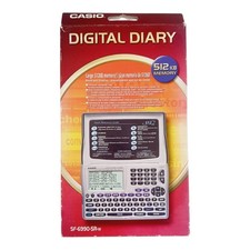 NEW Casio SF-6990-5R-W Digital Diary Organizer 512KB Backlight Boxed Vintage picture