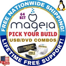 ❤️ MAGEIA 10, 9 LINUX OS 64-BIT LIVE/FULL INSTALL, USB/DVD | XFCE PLASMA GNOME picture