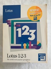 Lotus 123 For DOS Release 2.3 Original Manuals and Disks included 3.5