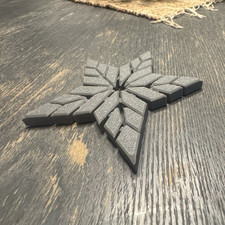 Gray 3D Printed Star fidget toy picture