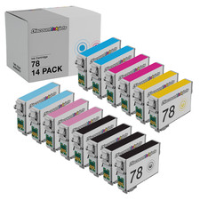 14PK T078 Printer Ink Cartridge for Epson 78 Stylus Photo RX680 RX595 R380 RX580 picture