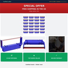 24-Pack SP700 Compatible Printer Ribbon Black Red Star RC-700BR picture