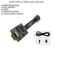 50MP IMX766 USB Camera Module PDAF Auto Focus AF No Distortion 100 Degree Webcam picture