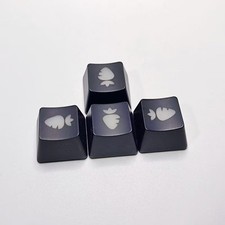 4PCS OEM R1 Keycaps Translucent Direction Keycap For Mechanical Keyboard Repair picture