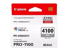 Canon PFI-4100 80ml Pigment Ink Tank for imagePROGRAF PRO-1100 Printer, Gray picture