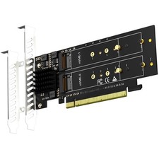 Quad M.2 NVMe PCIe 4.0 X16 Adapter - 4-Slot Setup picture