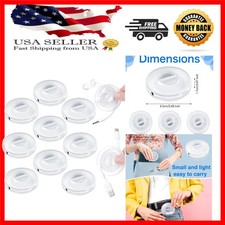 Retractable Cable Winder Set - 9 Pcs Clear Organizer for USB and Earphone Cords picture