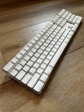 Apple A1016 Wireless Bluetooth Keyboard White Tested Powers On Vintage Mac picture