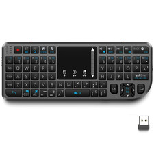Miritz T808 Mini Wireless Keyboard with Touchpad Bluetooth 2.4GHz Backlight PC picture