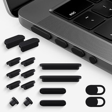 MacBook Pro Accessories, 14 Pack Dust Plug Covers for 2026-2021 MacBook Pro 1... picture