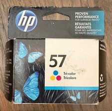 2-Pack Genuine HP 57 Tri-Color Ink Cartridges C6657A New Sealed picture