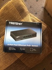 TRENDnet TPE-S50 6-Port Fast Ethernet PoE+ Switch New In Box picture
