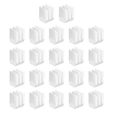 22Pcs 9x9x12mm Heatsink Aluminum Radiator Heat Sink White picture