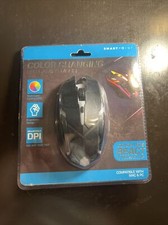 Gaming Mouse Smart Point Multi-Color Changing LED Compatible W/Mac & PC NEW picture