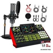 G9 Podcast Equipment Bundle with Audio Mixer for Dark Blue Mic+G9 Audio mixer picture
