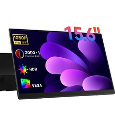 15.6 Inch Portable Monitor 1080P FHD Second Display with VESA Mountable & Stand picture