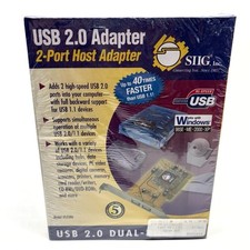 Vintage SIIG USB 2.0 2-Port Host Adapter / Model US2286 NEW Rare picture