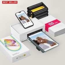Photo Printer 4x6 Portable Instant Thermal Dye Sublimation Full Color 100 Sheets picture