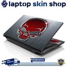 Laptop Skin Sticker Notebook Decal Cover Red Skull for Dell Apple HP 17