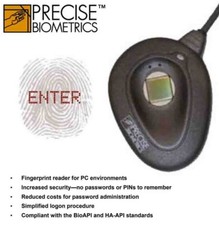 FINGERPRINT SCANNER PRECISE BIOMETRICS MS010011 R1D 01w05 PS/2 PARALLEL picture