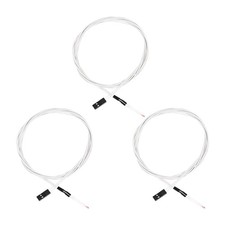 NTC 3950 100K Thermistor with 1 Meter Wire and Black Female 2 Pin Head 3pcs picture