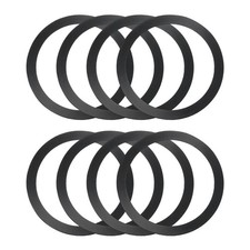 8Pcs Magnetic Adapter Ring, Magnetic Wireless Charger Conversion Kit, Black picture