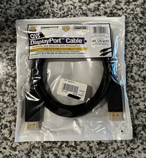 QVS DP-06 DisplayPort Cable 6 ft 4K Ultra HD Locking DP Male to DP Male picture
