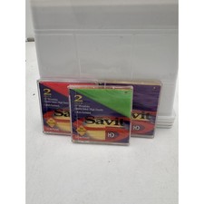 Savit HD 3.5 Microdisk IBM Formatted 2 Pack Sealed Lot Of 3 Multi Color Vintage picture