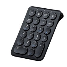 Black 22Key Bluetooth Numeric Keypad Rechargeable Slim For MacBook PC picture