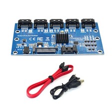 1 To 5 Ports SATA Expansion Card SATA3.0 7PIN Motherboard 6Gbps Riser Card Hub j picture