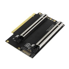To SATA Card 2 40.4mm PCIe Gen3 Split Card Spaced x8x8 PCIe-Bifurcation to x16 1 picture