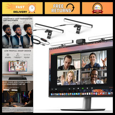 LED Video Conference Lighting - Adjustable Webcam Light for Streaming & Zoom Cal picture