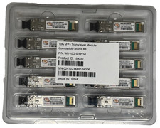 Whyreboot 10G-SFPP-SR, Brocade Compatible 10GBASE Optical Trans -LOT of 10 - NEW picture