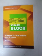 H&R Block Basic Tax Software Mac Windows 2019 - RETAIL PACKAGING. CD and digital picture