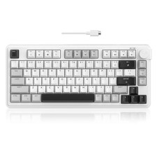 80% Gaming Keyboard RGB Backlit Wired Mechanical Feel Volume Knob 80 Keys picture