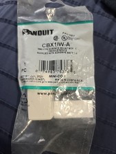 Panduit CBX1IW-A, RJ-45 Cat 6a Mini-Com 1 Port Surface Mount Box Off-White picture