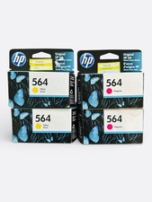 Set Of 4 New Genuine OE HP 564 Original Magenta & Yellow Ink Cartridge Color picture