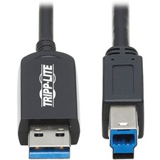 Tripp Lite USB 3.2 Gen 1 Plenum-Rated Fiber Active Optical Cable USB-A to USB-B picture